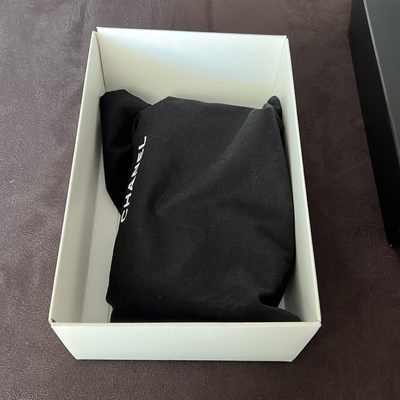 authentic CHANEL Lambskin Quilted Mini Rectangular Flap in Black - Picture 10 of 14